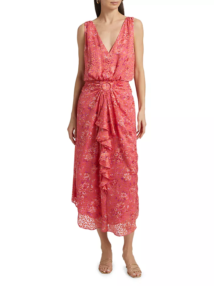 Ramy Brook - Women - Pink Petunia Petal Athena Midi Dress