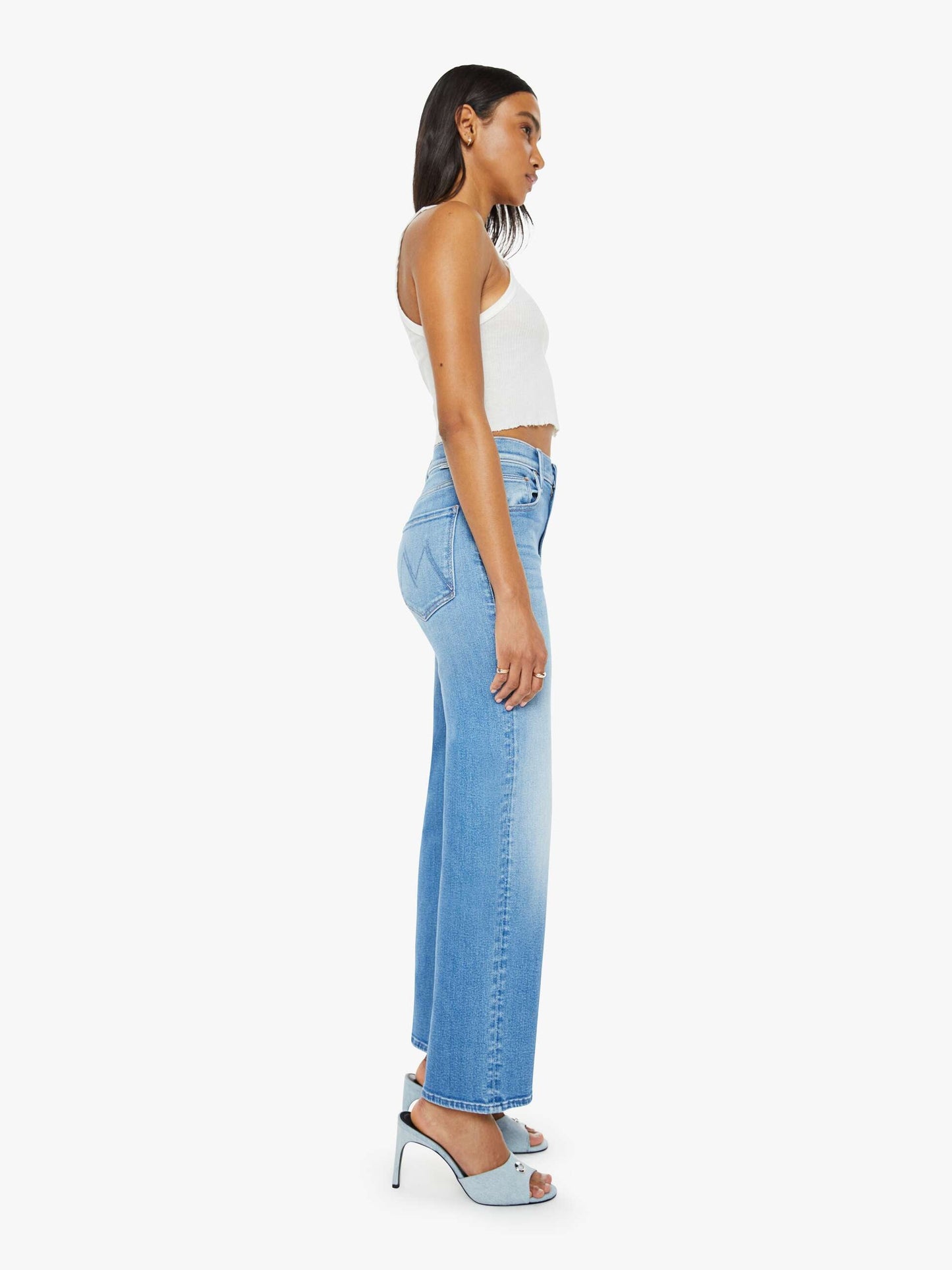 MOTHER Denim - Women - Read Between The Lines The Rambler Zip Flood