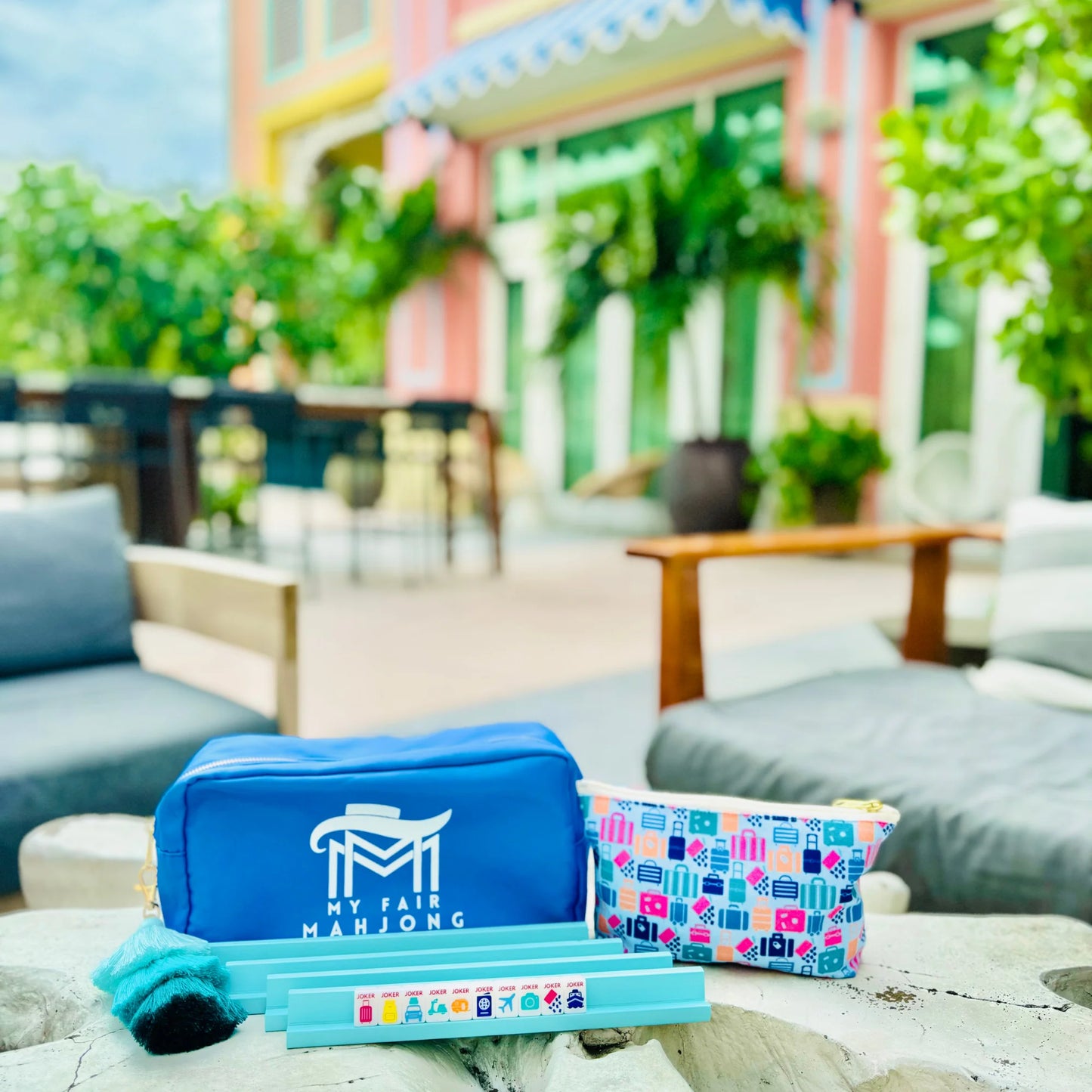 My Fair Mahjong - Mini Travel Mahjong | Mini Anywhere Series | White