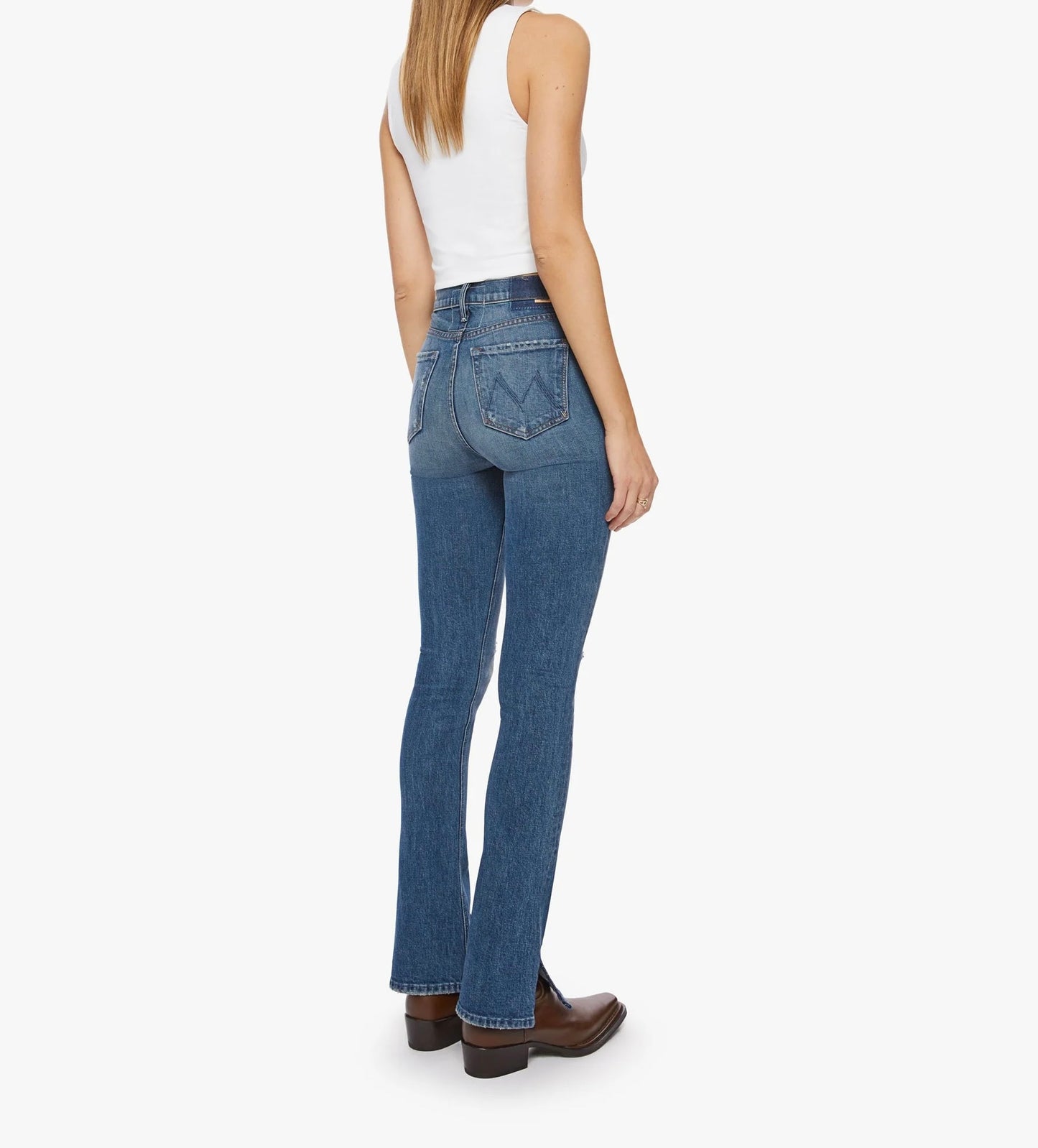 MOTHER - Women - Morning Chores High Waisted Runaway Slice Heel