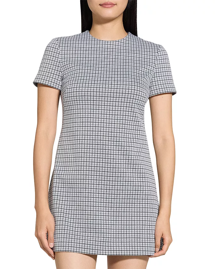 Theory - Women - Fog Multi Short Sleeved A Line Dress