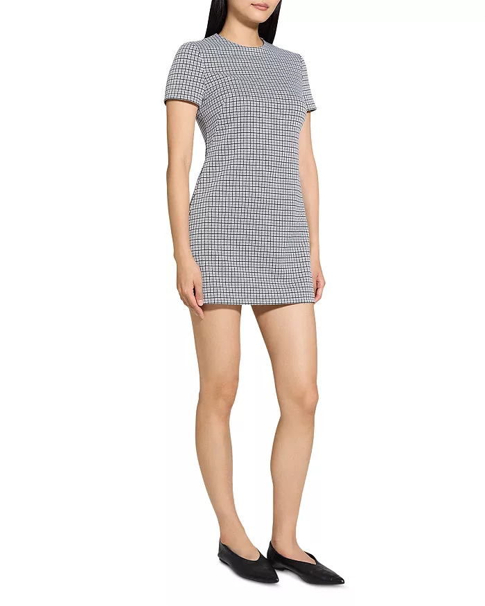 Theory - Women - Fog Multi Short Sleeved A Line Dress