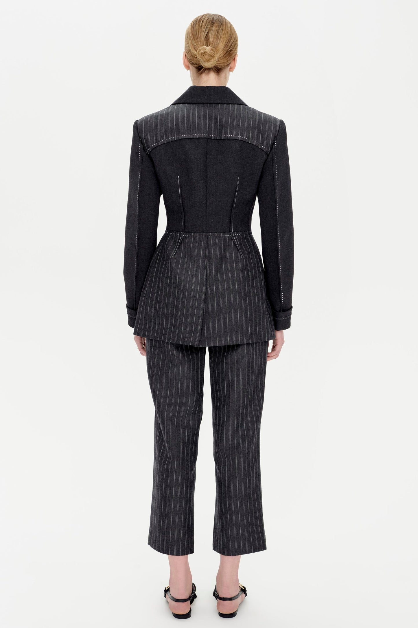 Simkhai - Women - Grey Pinstripe Vera Pant