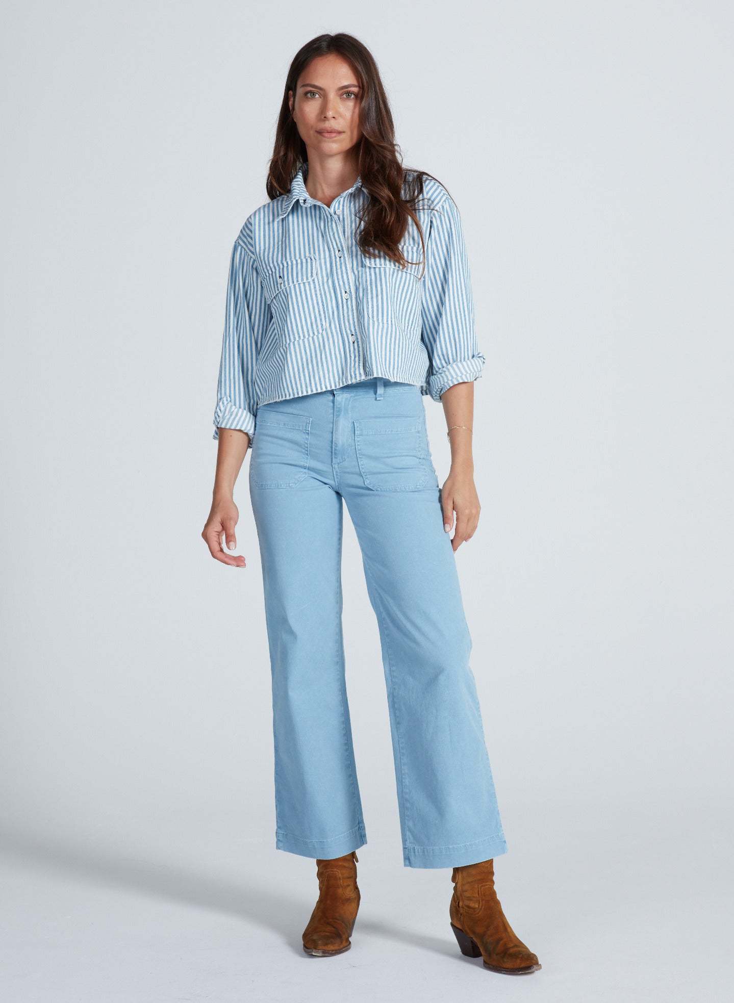 ASKK NY - Women - Washed Blue Twill Sailor