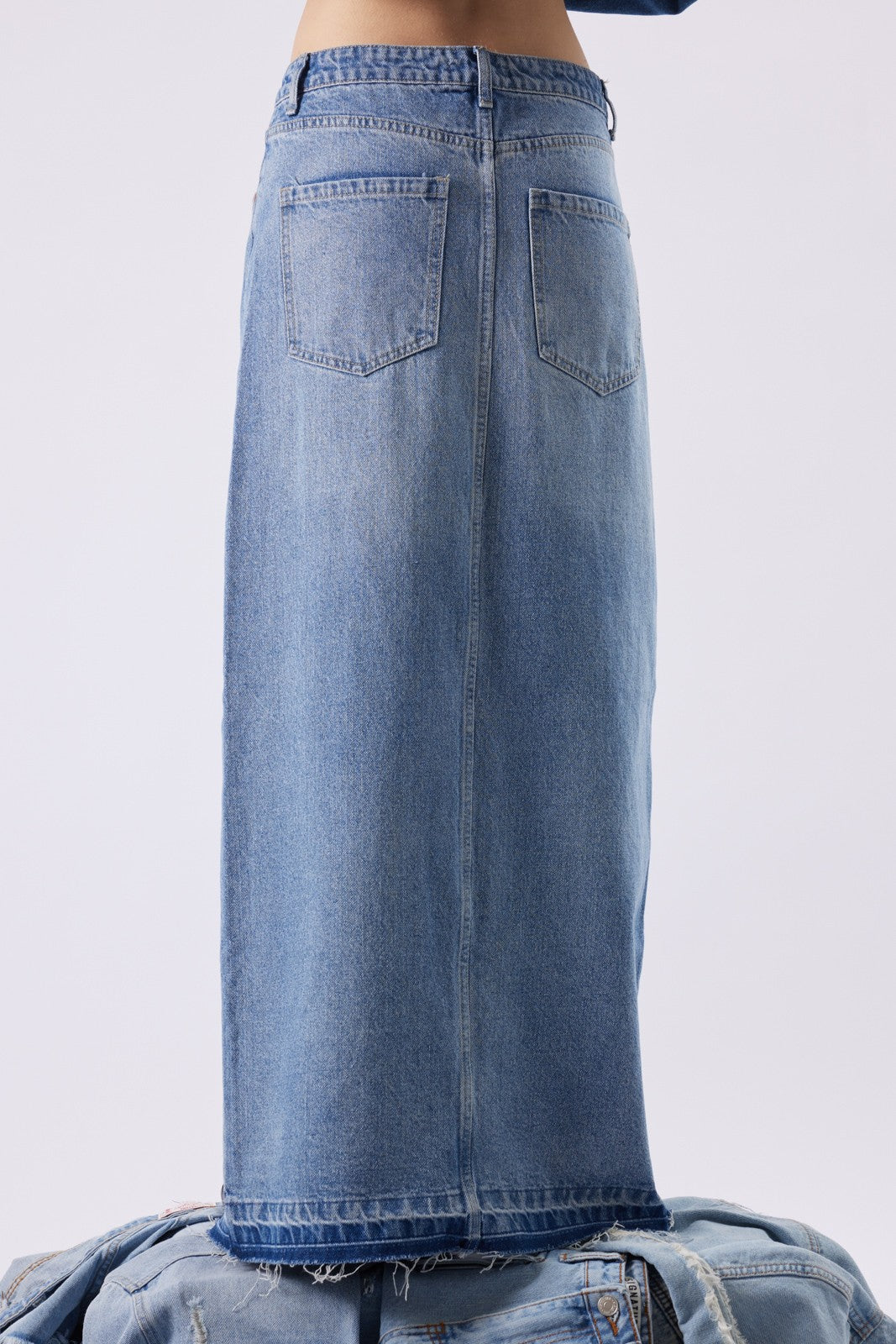 Guys N Gals - Women - Medium Denim Maxi Skirt