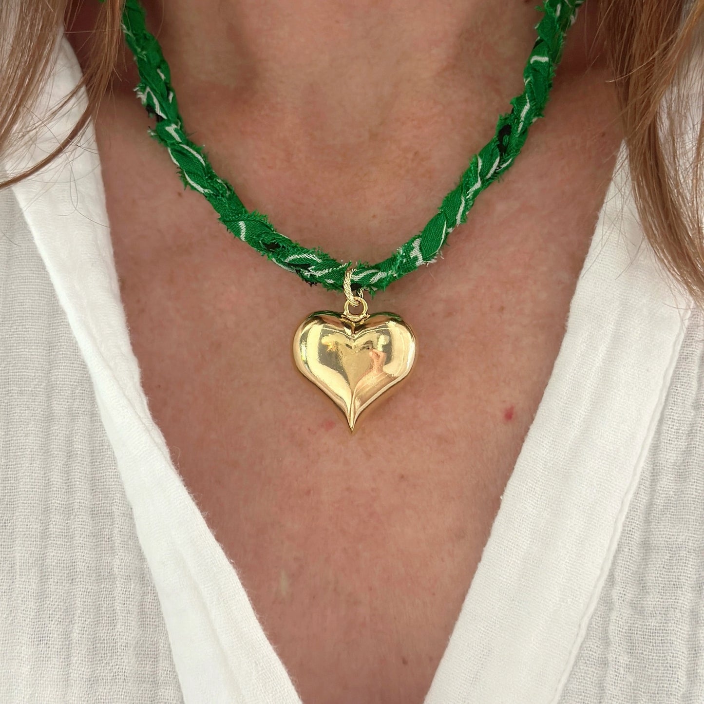 Jeny Baker Love Bandana Necklace