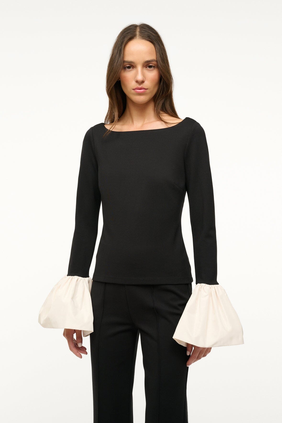 Staud - Women - Black Ivory Paige Top