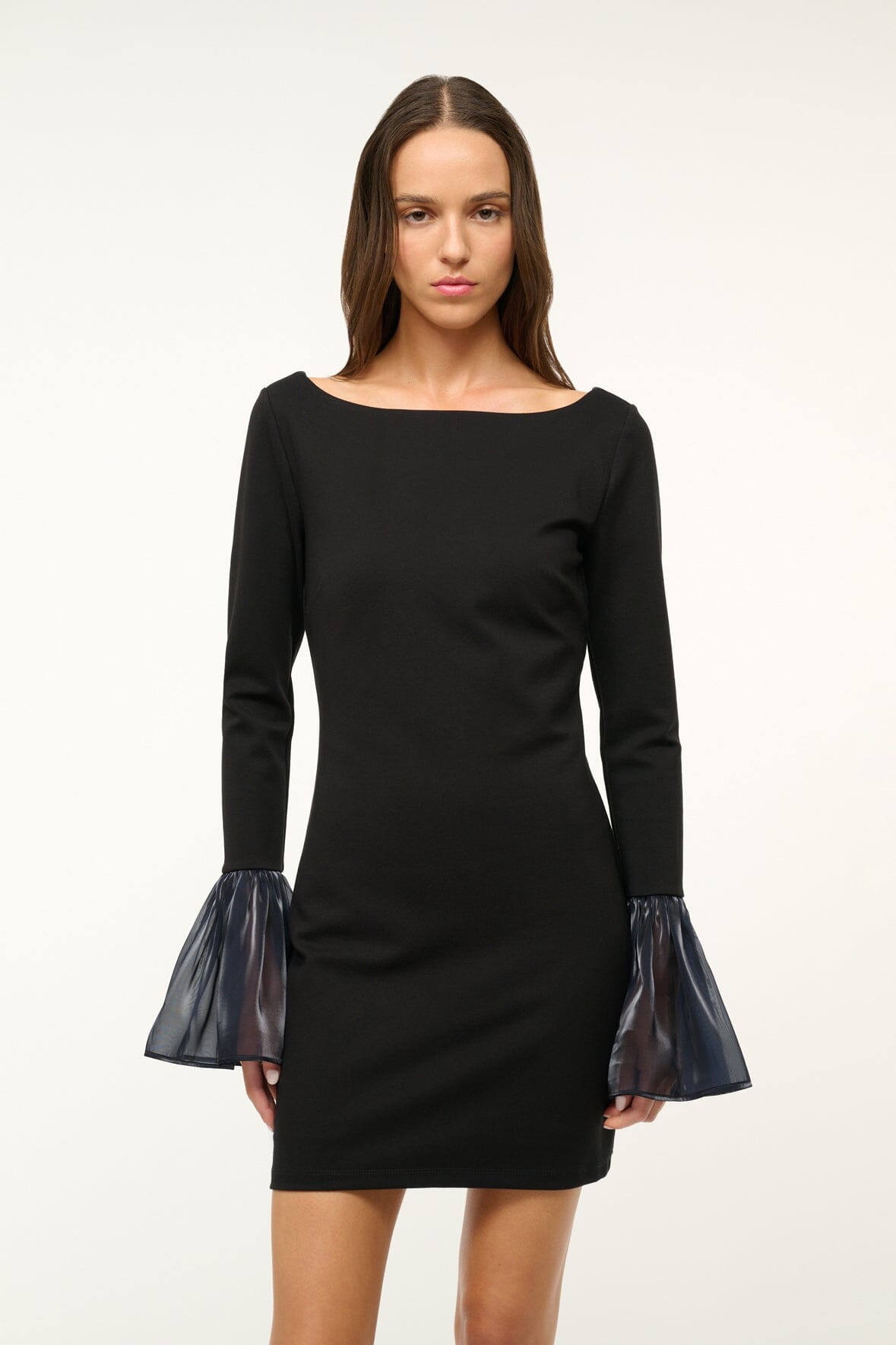Staud - Women - Black Navy Hawthorne Dress