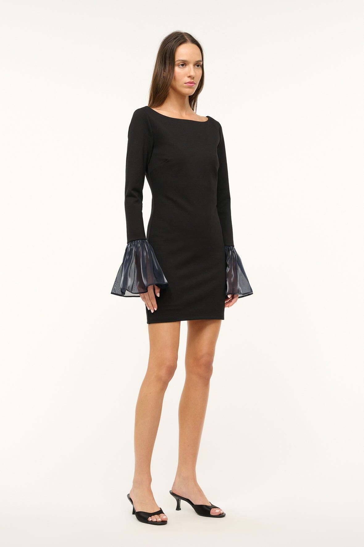 Staud - Women - Black Navy Hawthorne Dress