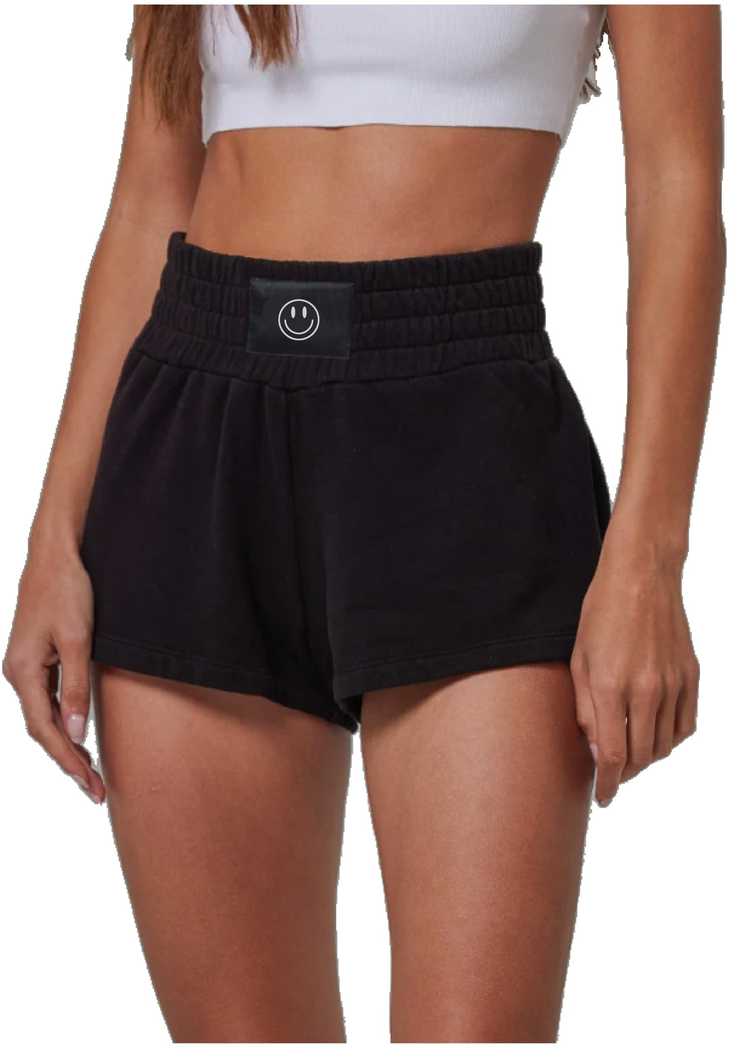 Prince Peter - Women - Black Smiley Boxing Short