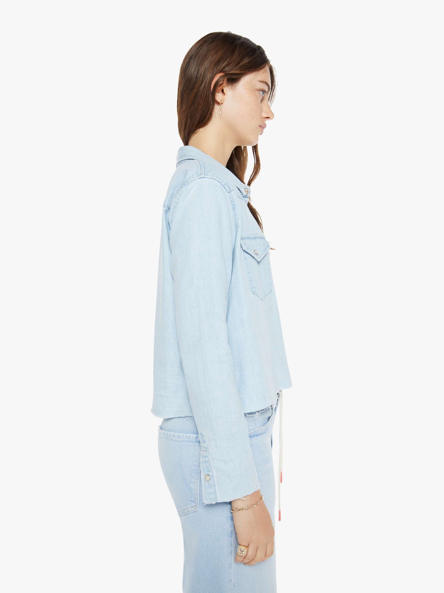 Mother Denim - Women - No End In Sight The Super Ex's Crop Shirt