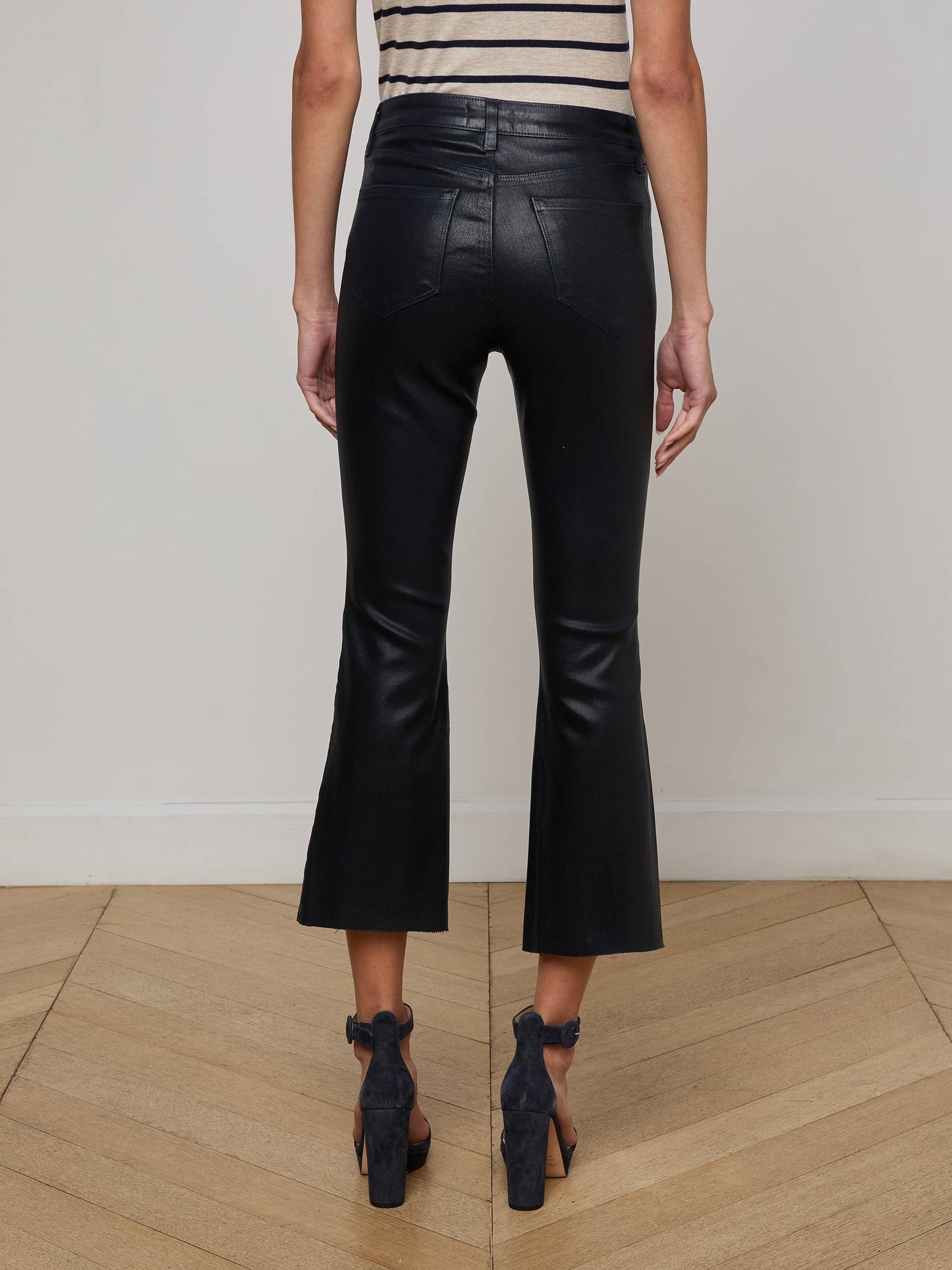 L'agence - Women - Metro Coated Kendra Cropped Flare Jean
