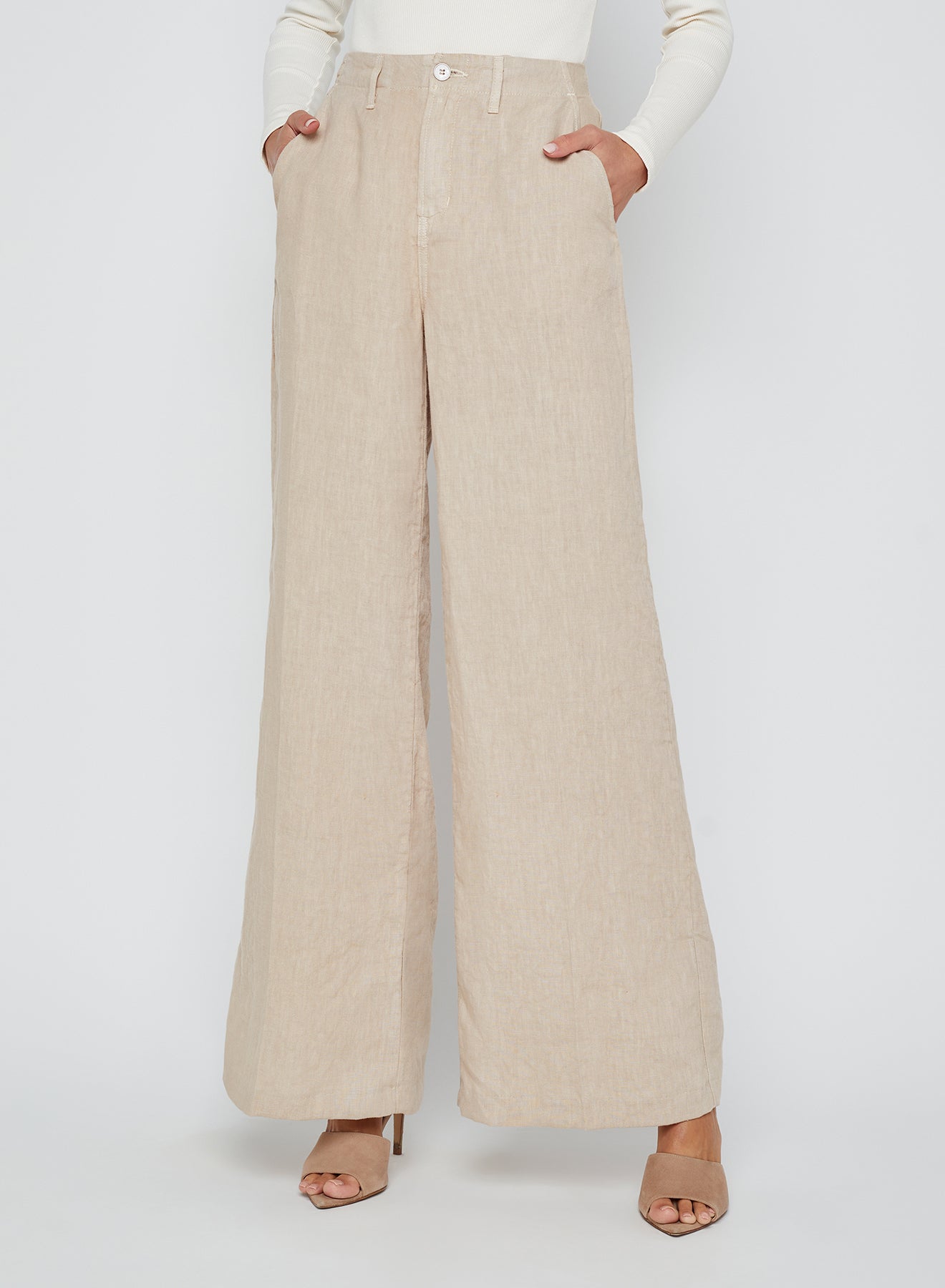 L'agence - Women - Doeskin Brie High Rise Wide Leg Pant