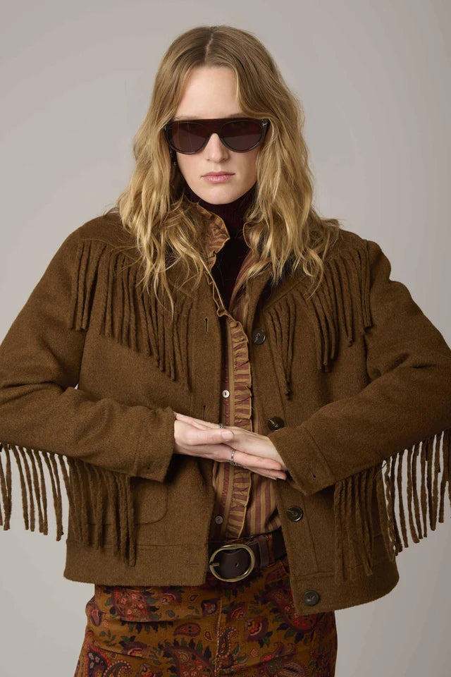 MKT STUDIO - Women - Camel Vuchia Fringe Jacket
