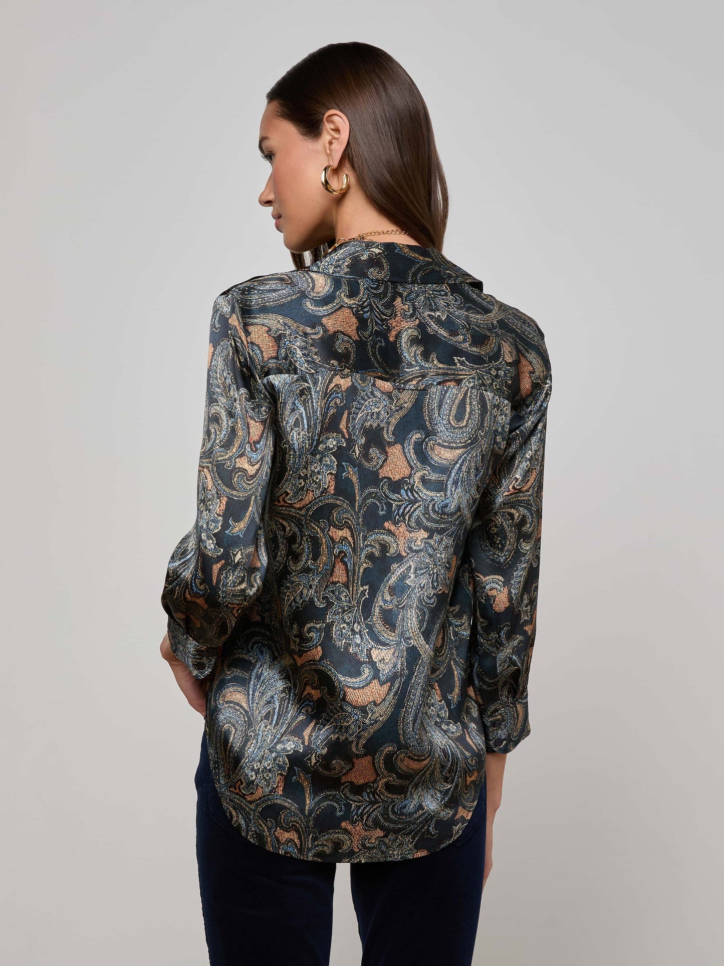 L'agence - Women - Midnight Paisley Dani Silk Blouse