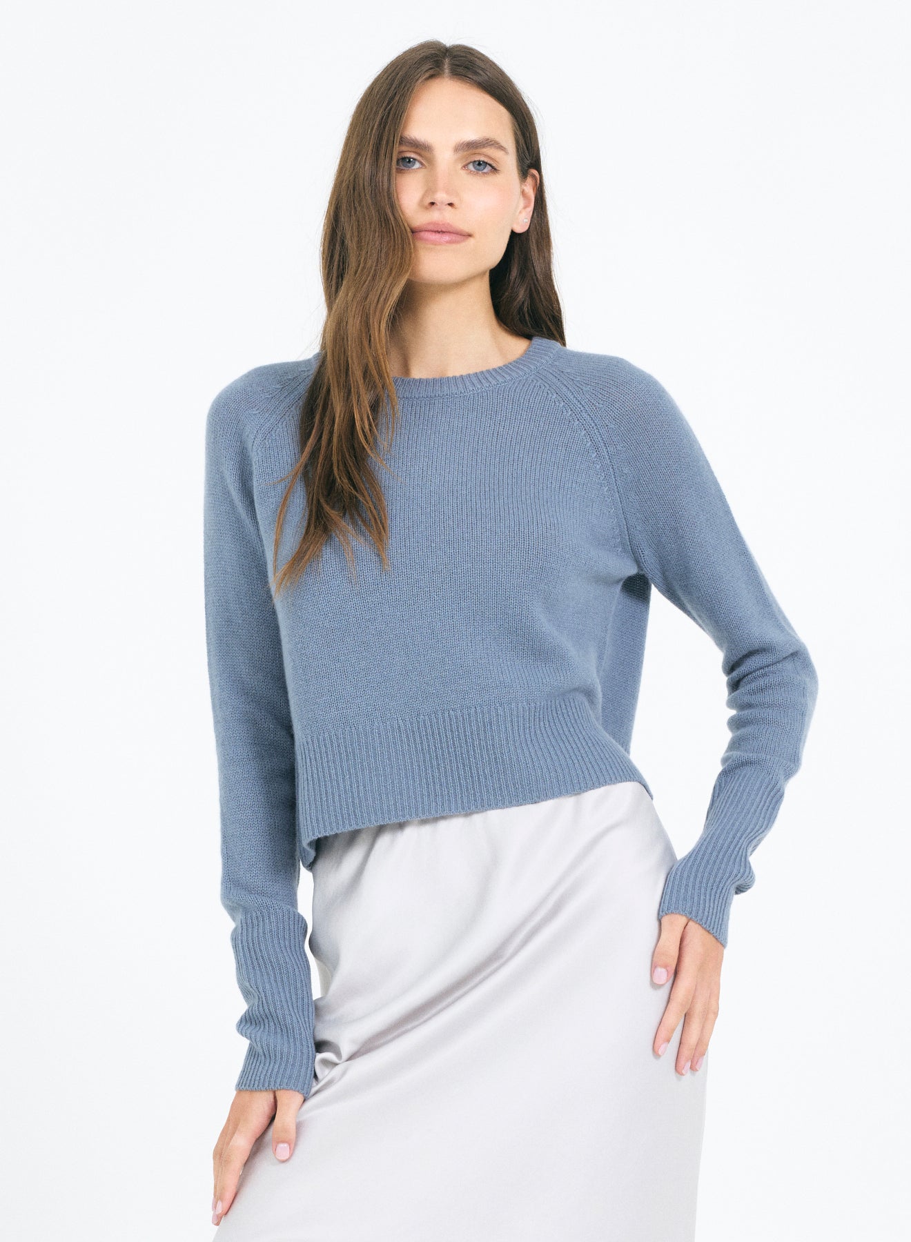 One Grey Day - Women - Blakely Cashmere Crewneck