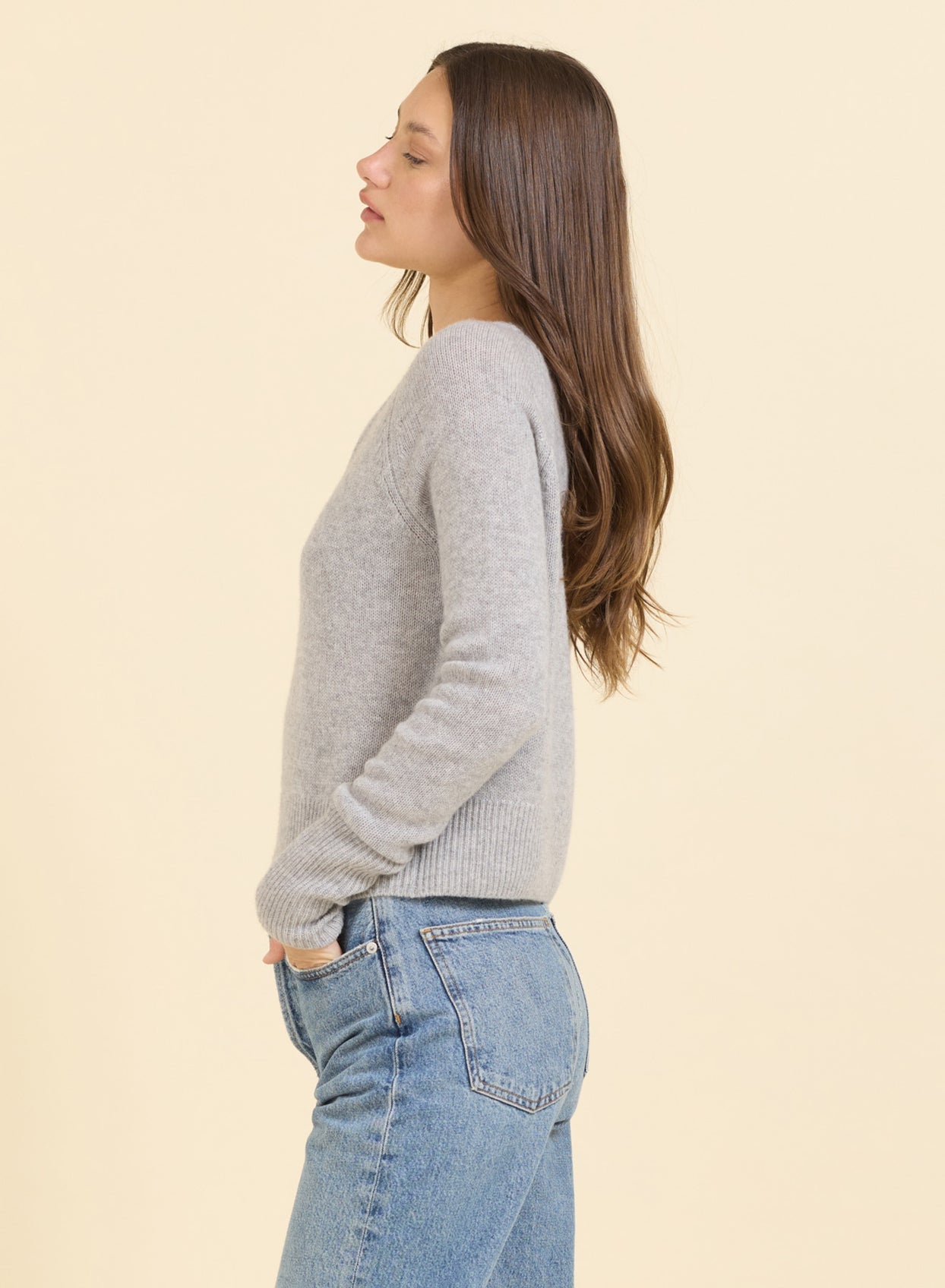 One Grey Day - Women - Blakely Cashmere V Neck