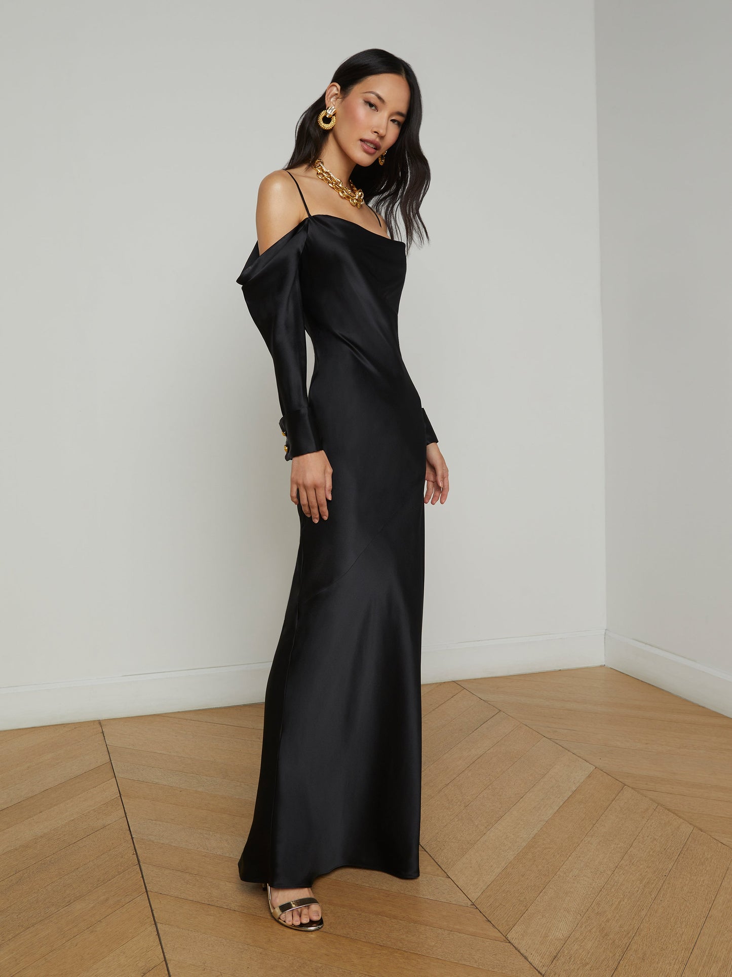 L'agence - Women - Black Melly Silk Gown