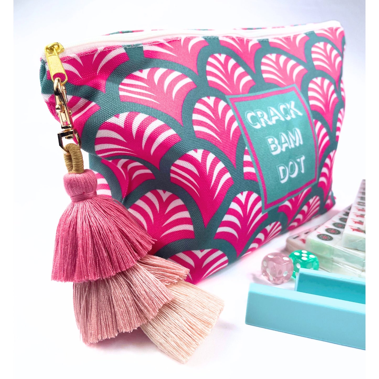 My Fair Mahjong - Pink Tassel Accessory For Mahjong Tile Bags