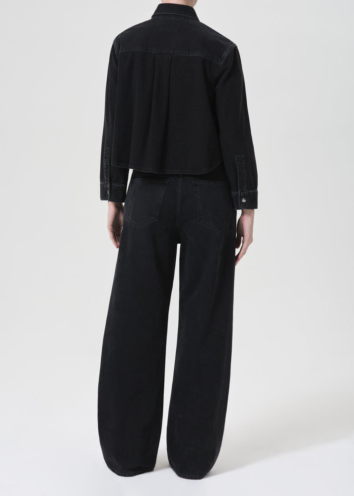 AGOLDE - Women - Black Tar Low Curve Jean