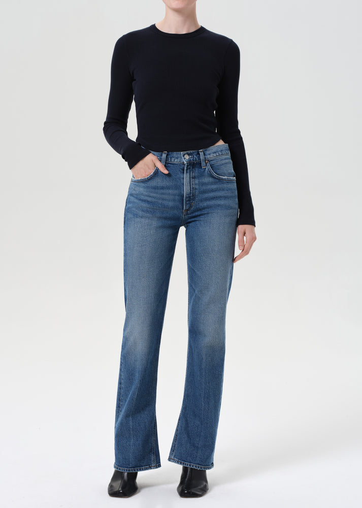 AGOLDE - Women - Curve Mid Rise Kick Boot