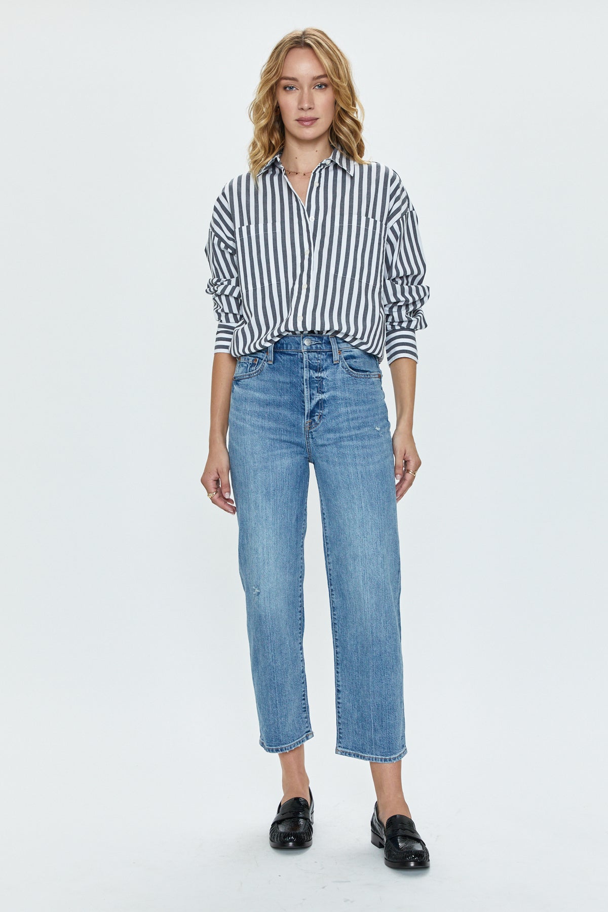 Pistola Denim - Women - Cambridge Vintage Cassie Crop Super High Rise Straight Crop
