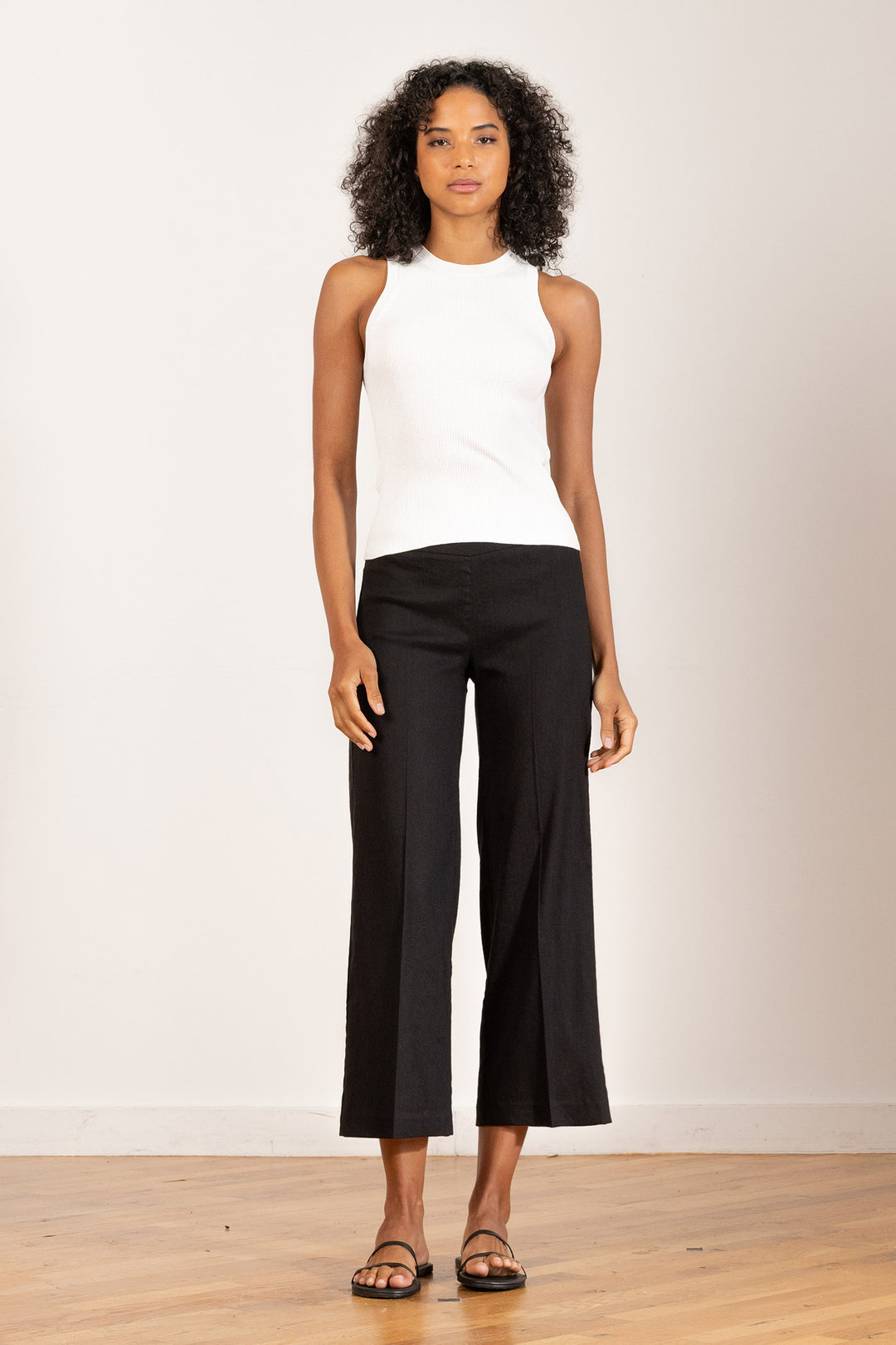 Avenue Montaigne - Women - Black Alex Linen Pant