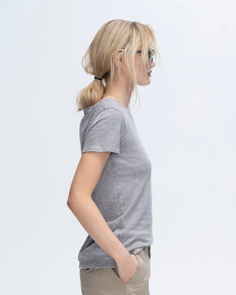 ATM Collection - Women - Shark Schoolboy Short Sleeve Crew Neck Tee