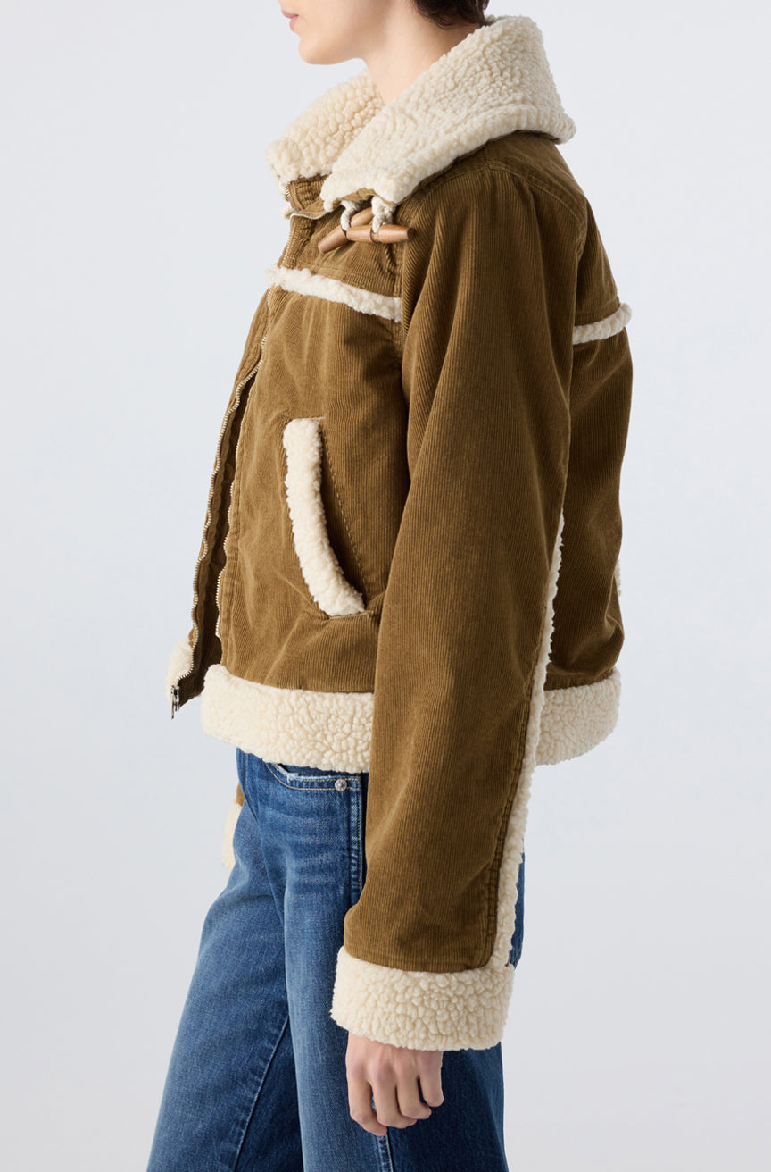 AMO Denim - Women - Cumin Betty Cord Shearling Jacket