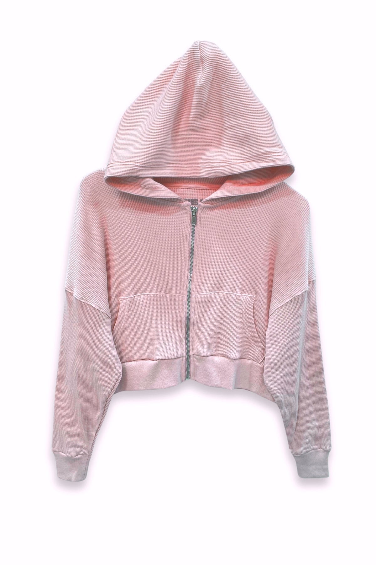 KatieJ NYC - Tween - Petal Pink Brynn Waffle Lounge Hoodie