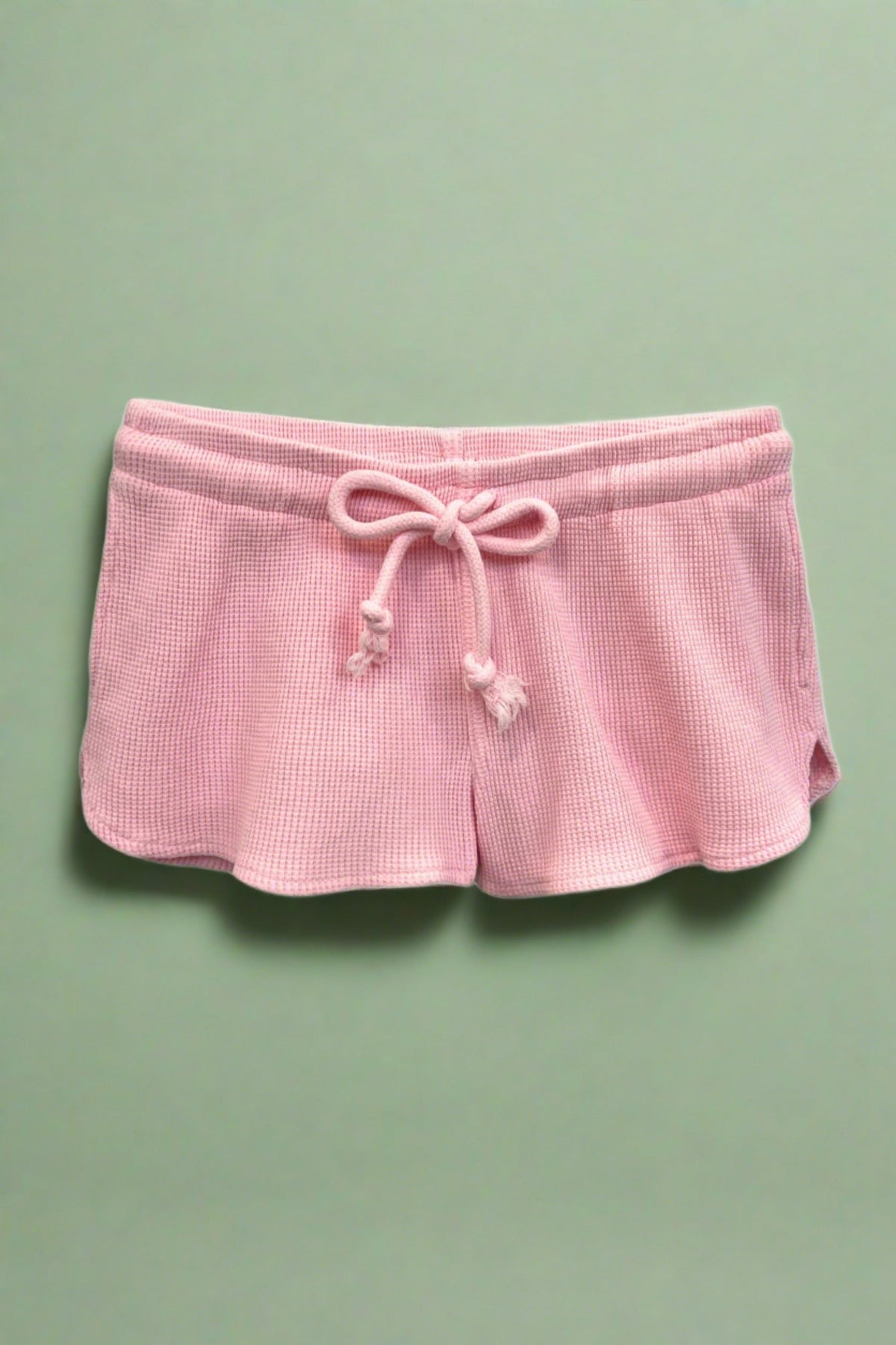 KatieJ NYC - Tween - Petal Pink Brynn Waffle Lounge Shorts