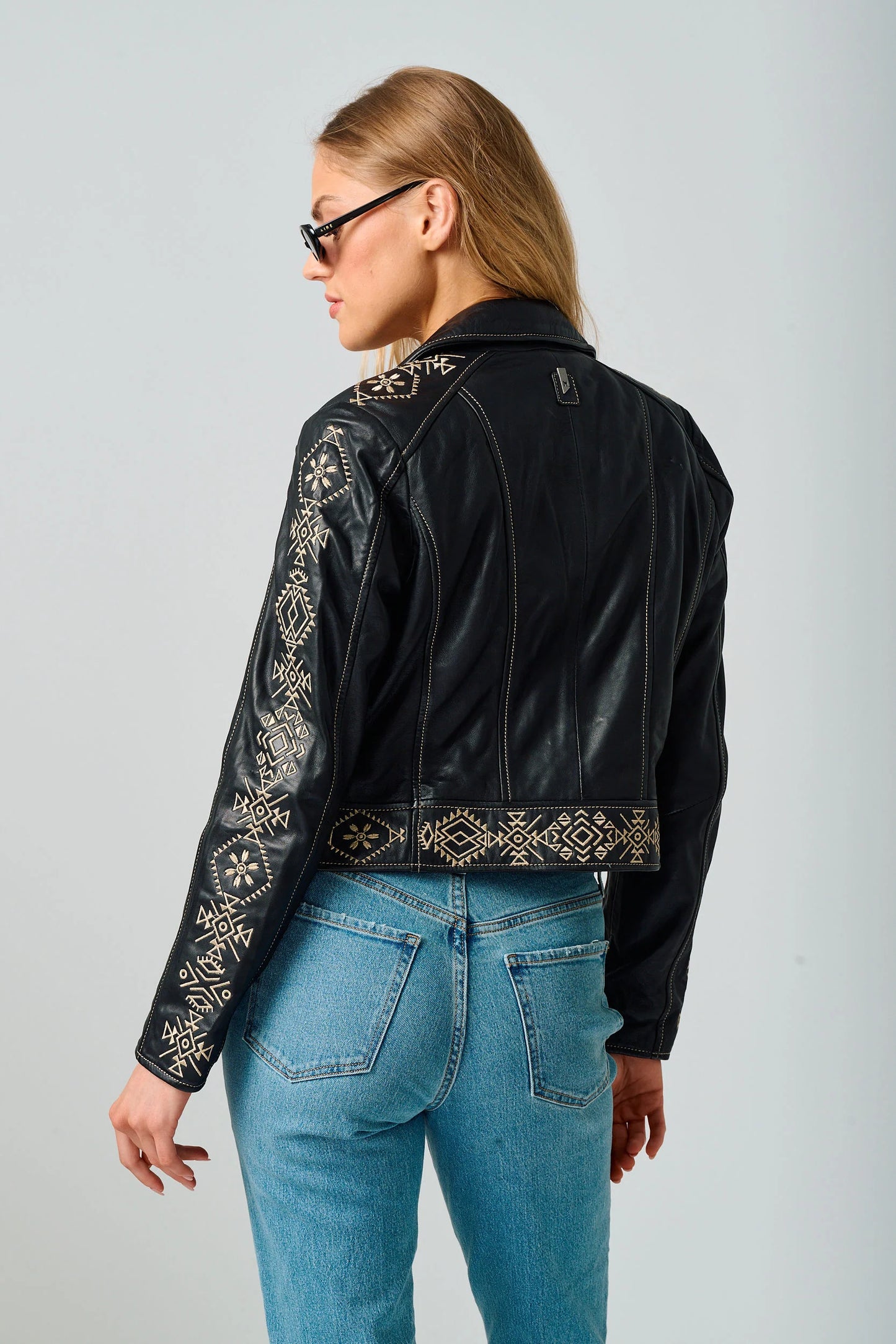 Mauritius - Women - Black Cora leather Jacket