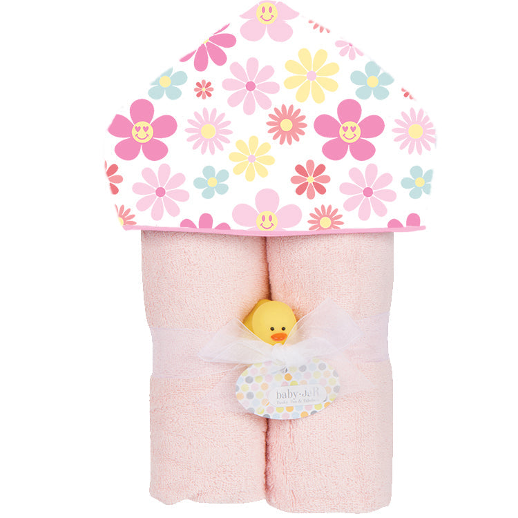 Baby Jar - Flower Power Deluxe Hooded Towel