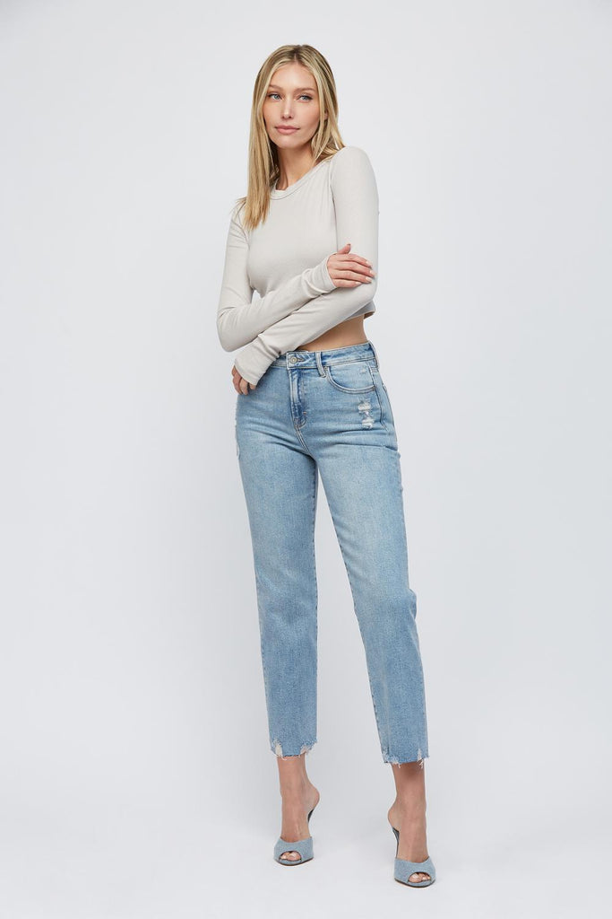 Hidden - Women - Medium Light Tracey Grinded Cropped Straight