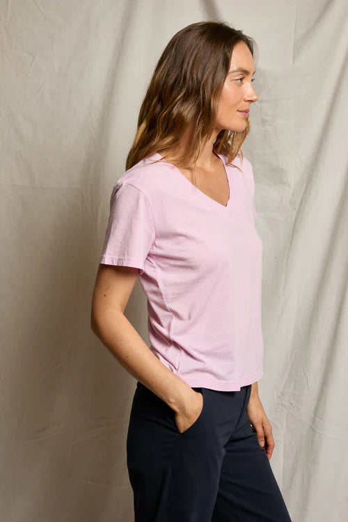 Perfect White Tee - Women - Sugar Pink Hendrix