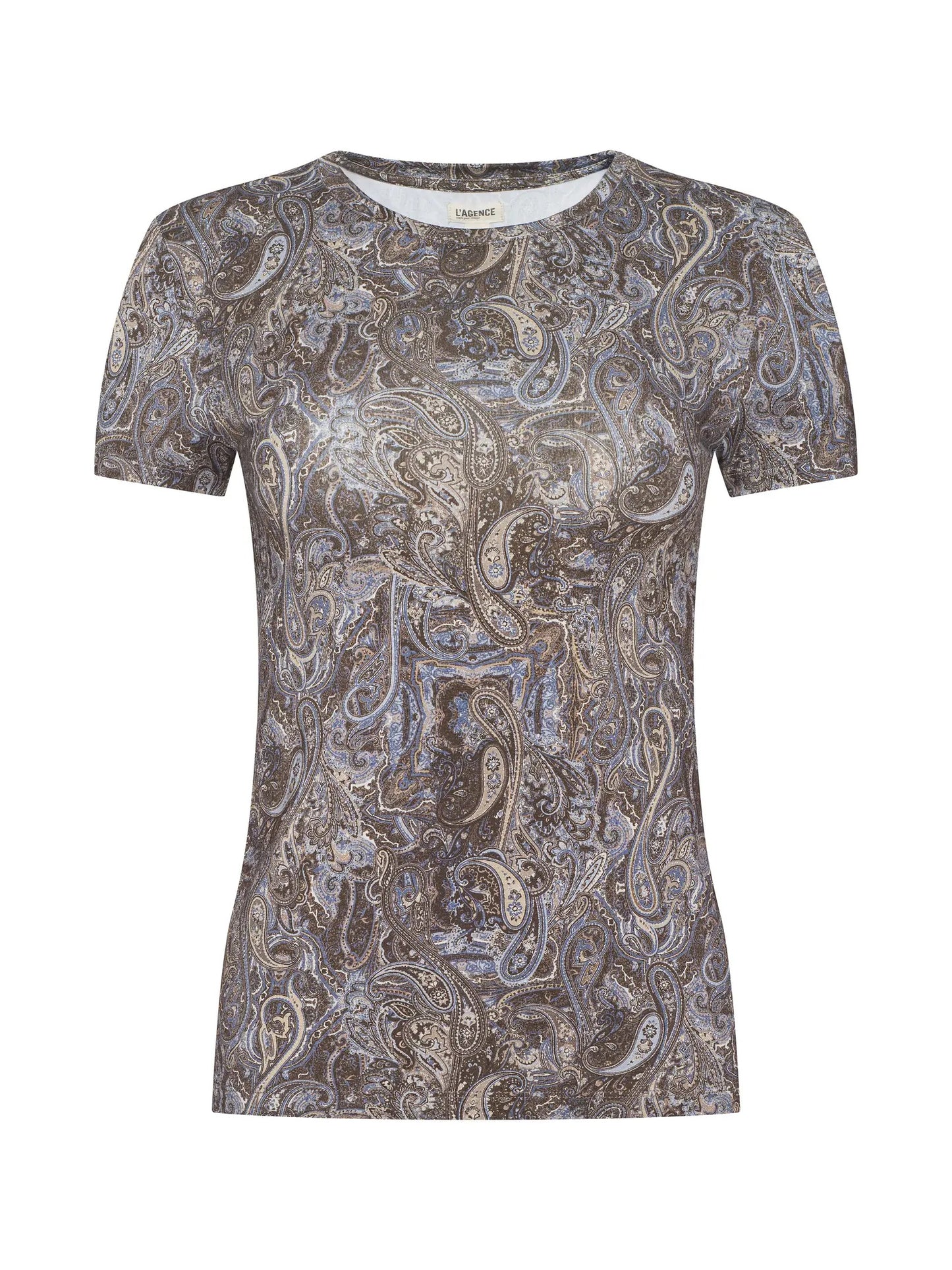 L'AGENCE - Women Ditsy Paisley Ressi Fitted Tee