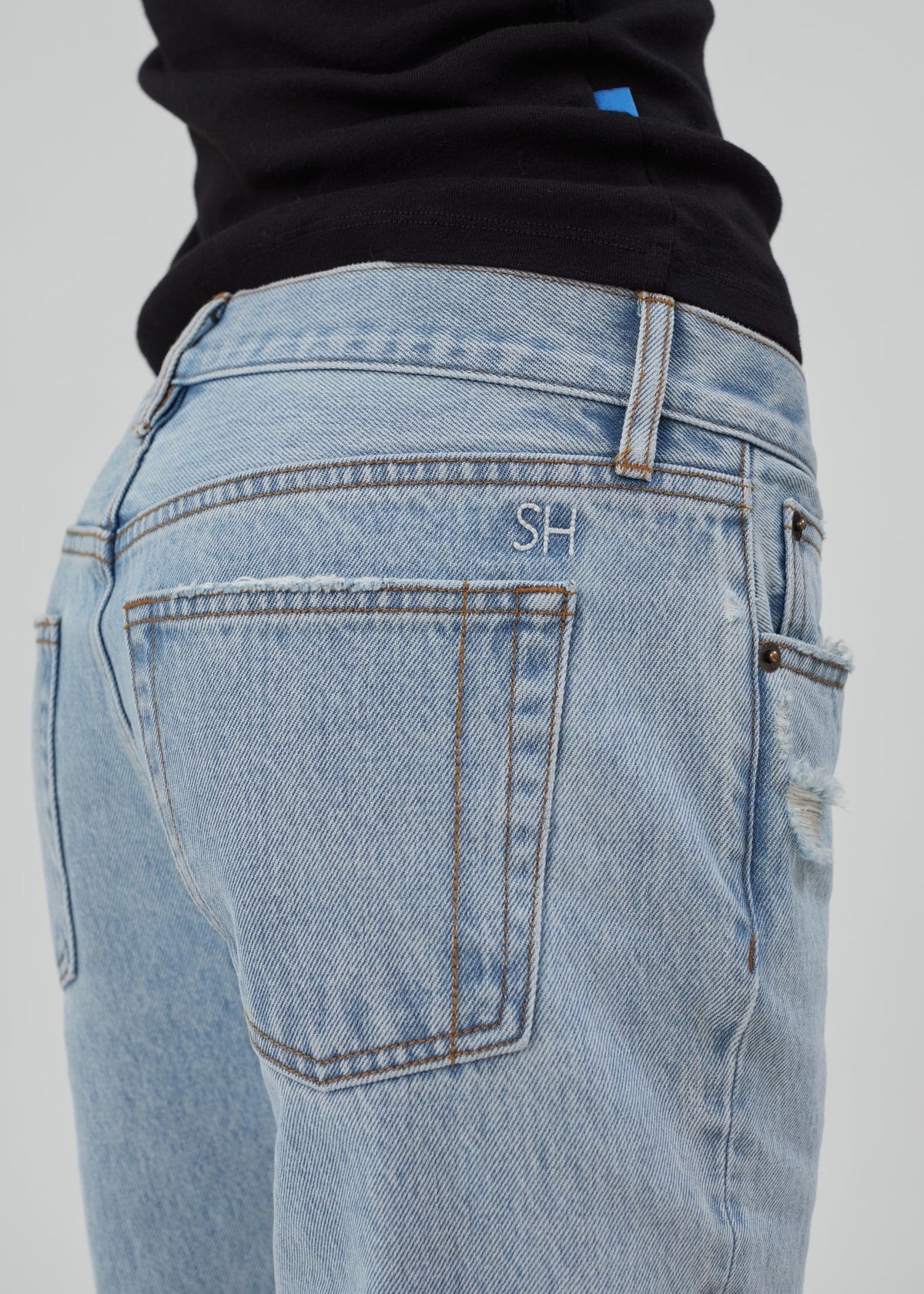 Still Here - Women - Vintage Blue Patched Life Jean