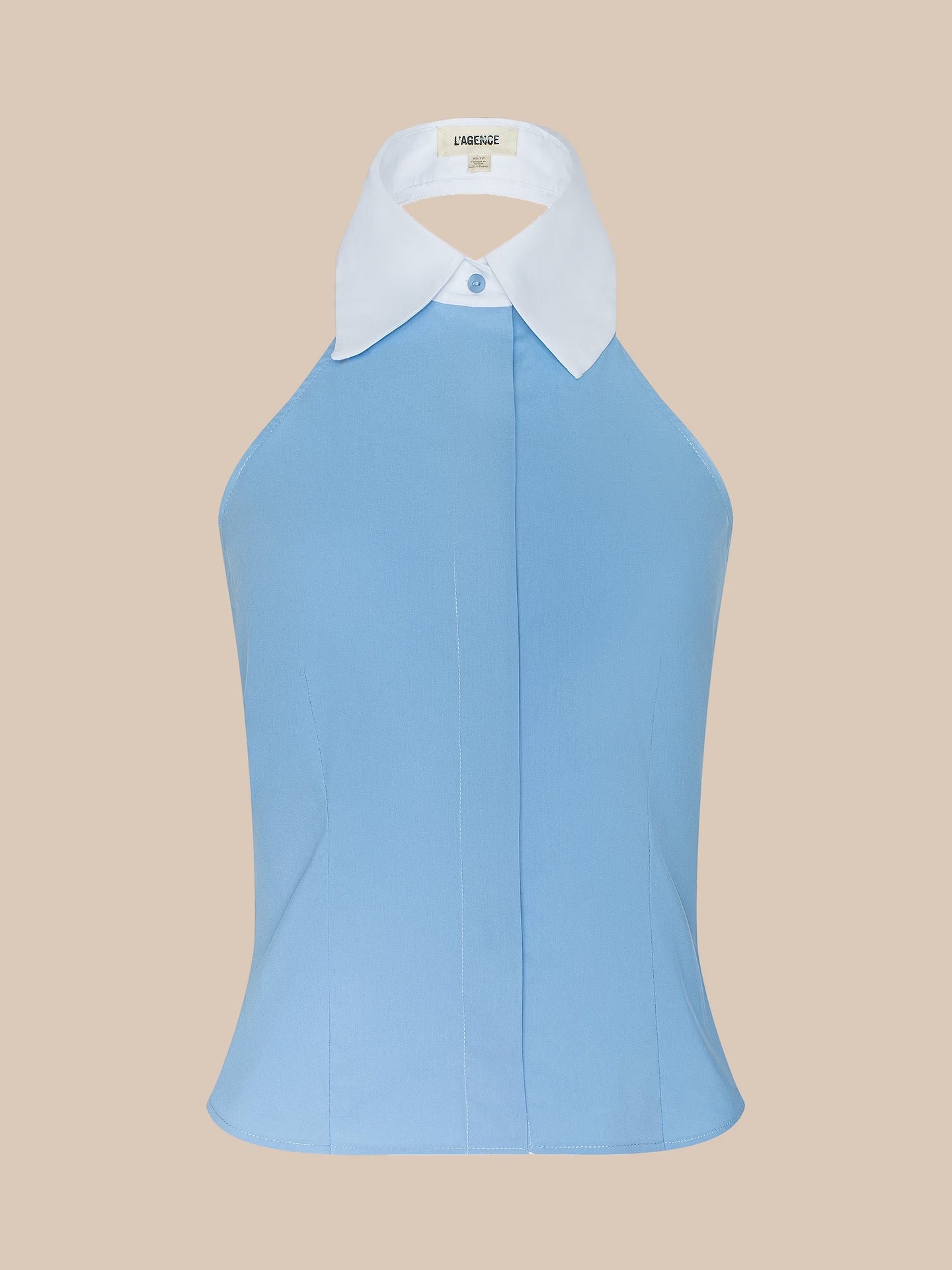 L'AGENCE - Women - Vista Blue/White Rina Halter Top