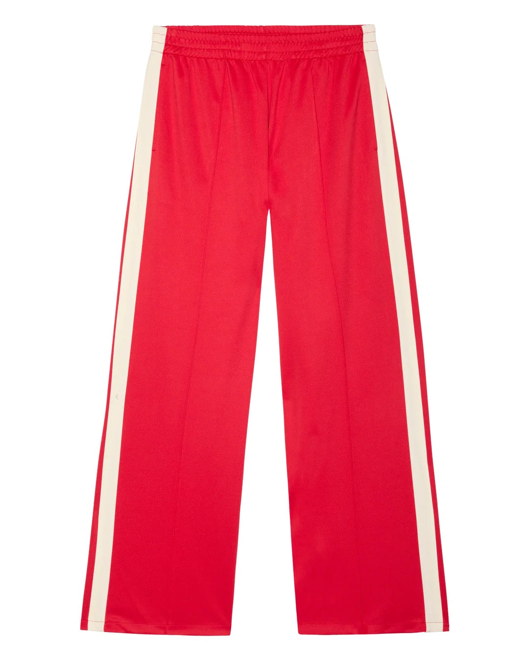 THE GREAT - Women- Poppy Red Wide Leg Track Pant