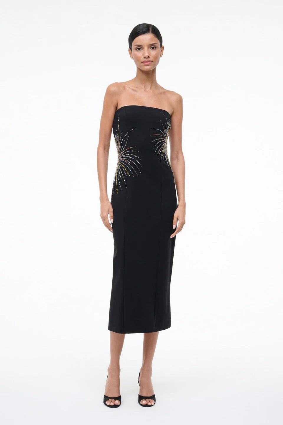 staud formal dress STAUD, Wells Dress in Cherry, Size 0 main image 0