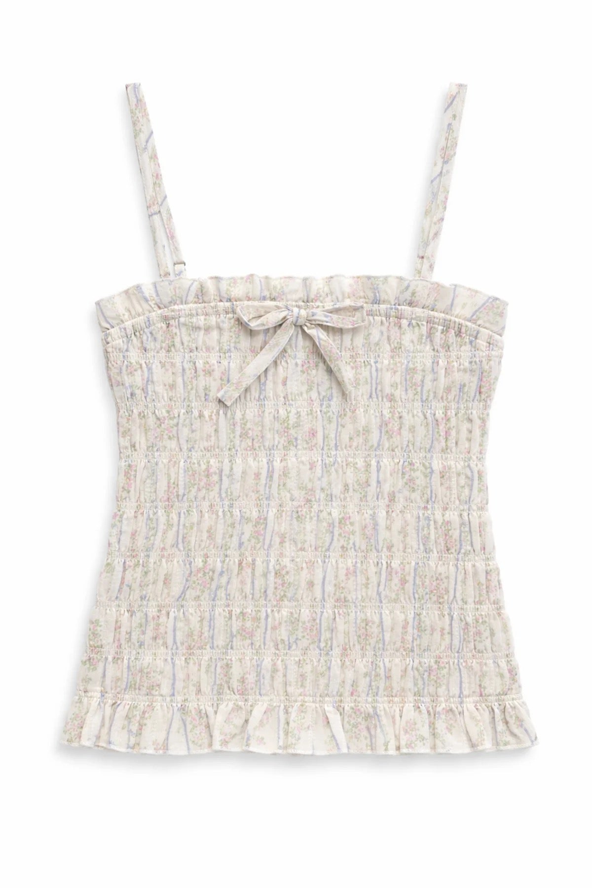 KatieJ NYC - Tween - Vintage Vine Alma Floral Gathered Cami Top