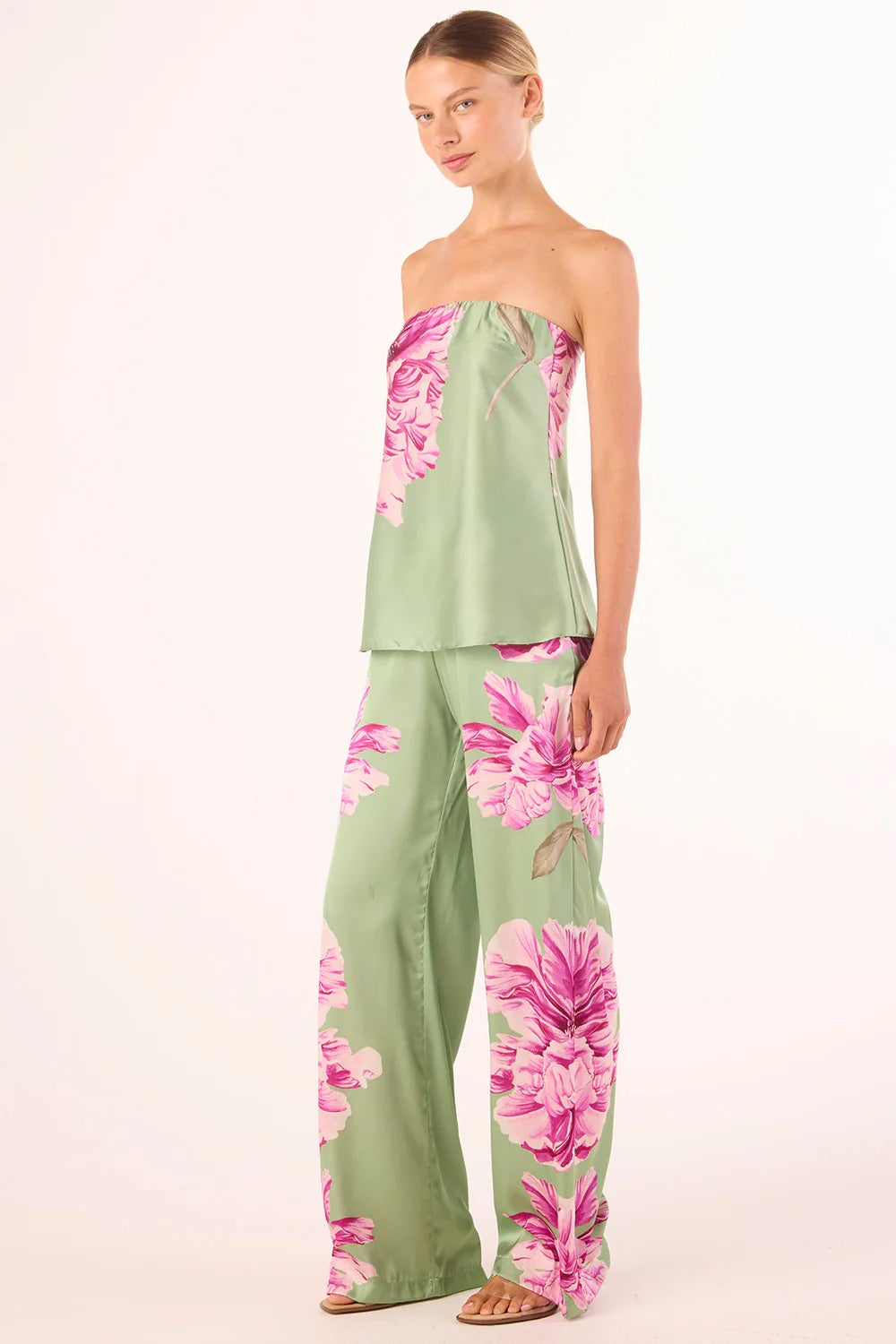 Misa - Women - Pistachio Peony Yassi Top