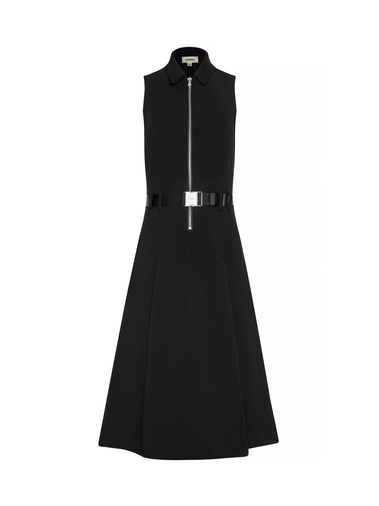 L'AGENCE - Women - Black Kylo Belted Shirt Dress