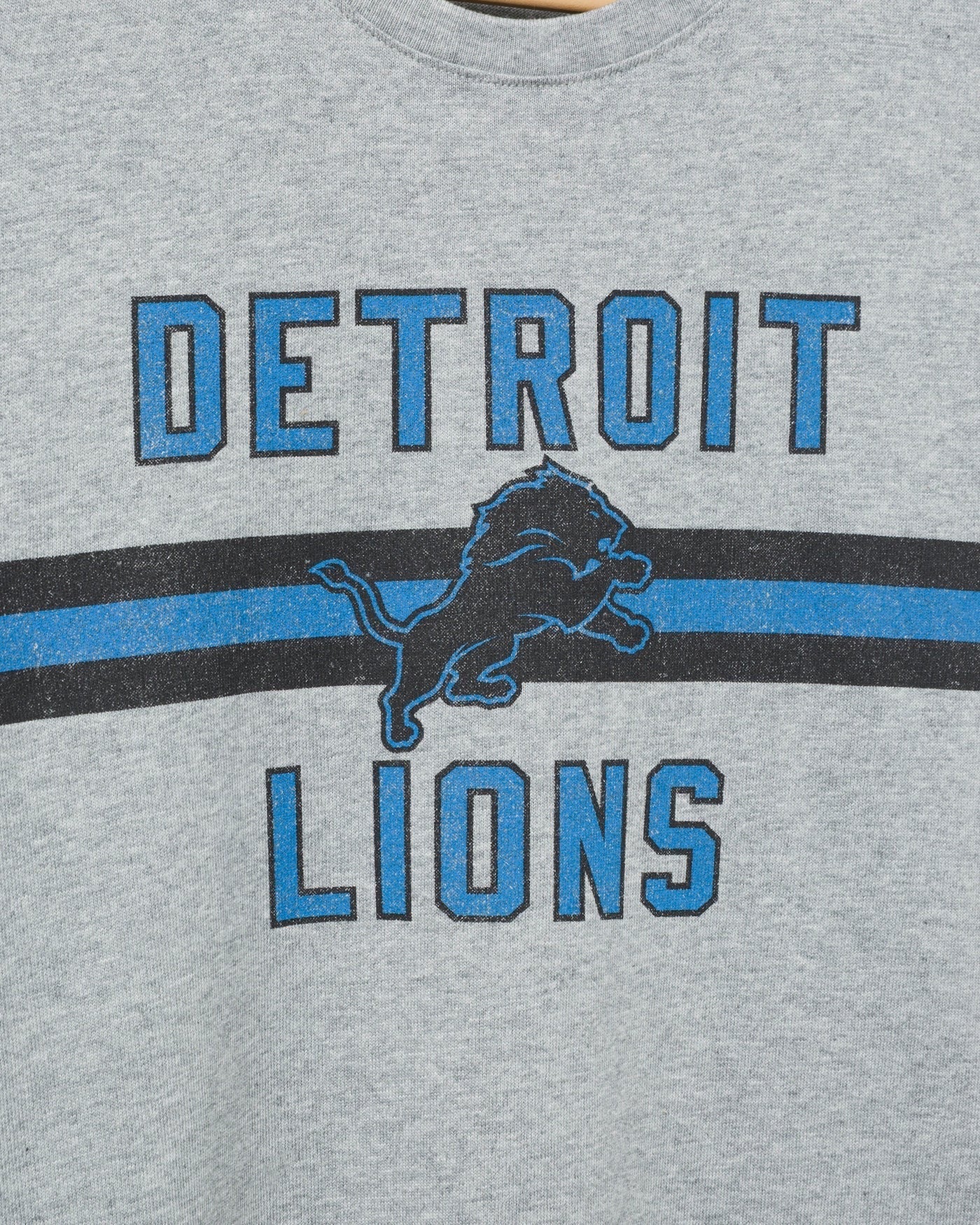 Junk Food Mens - Heather Grey Detroit Lions Lineman Tee