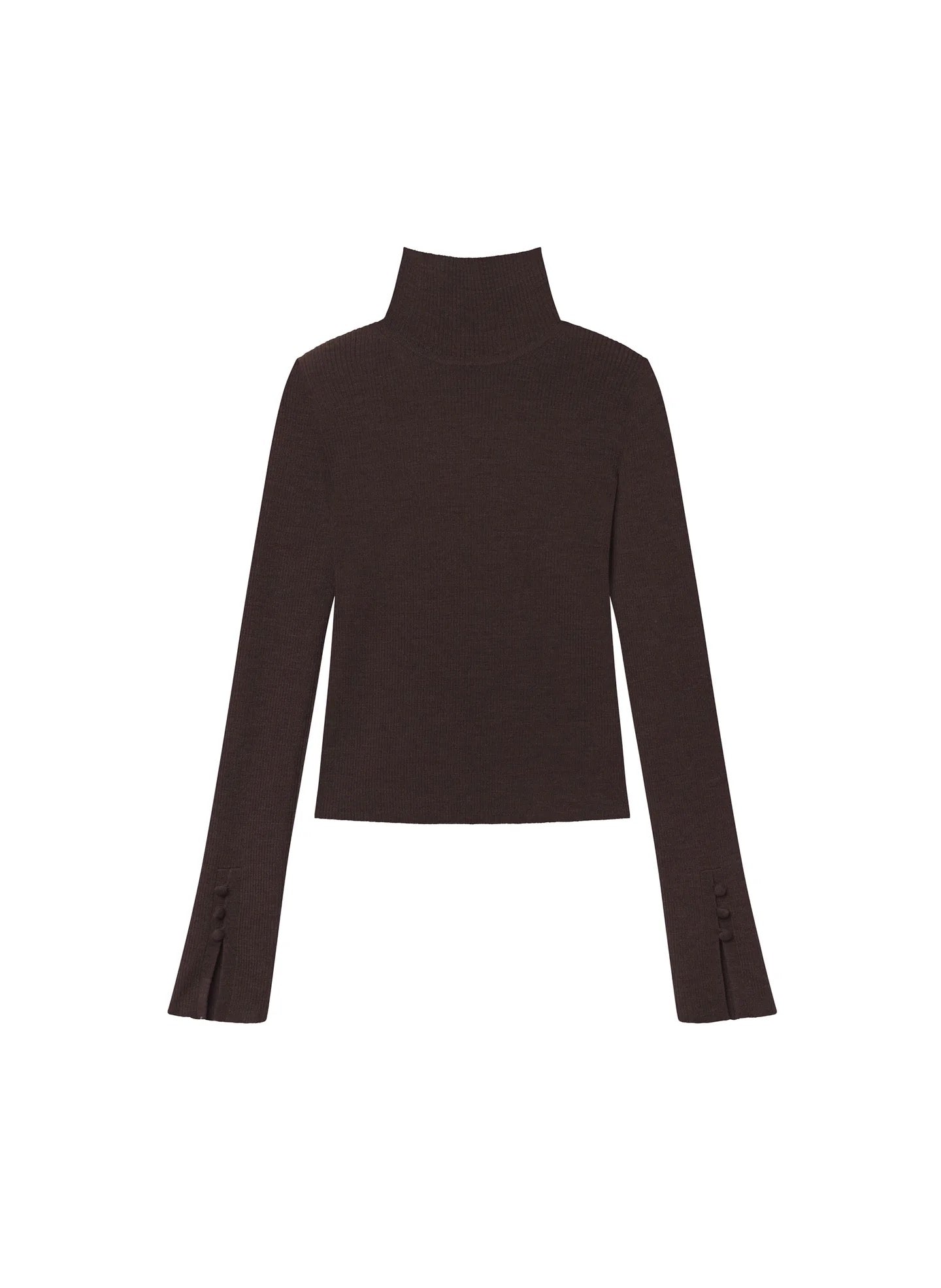 ALC - Women - Coffee Jett Knit Merino Turtleneck Top