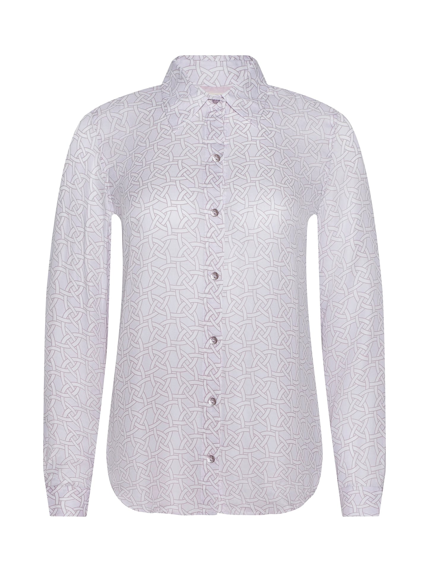 L'AGENCE - Women - Icy Lilac Nina Blouse Linked Geo