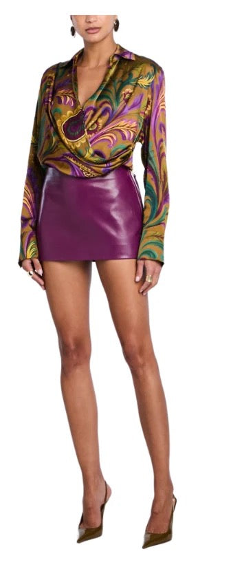 Retrofete - Women - Ochre Ornate Paisley Kourt Blouse