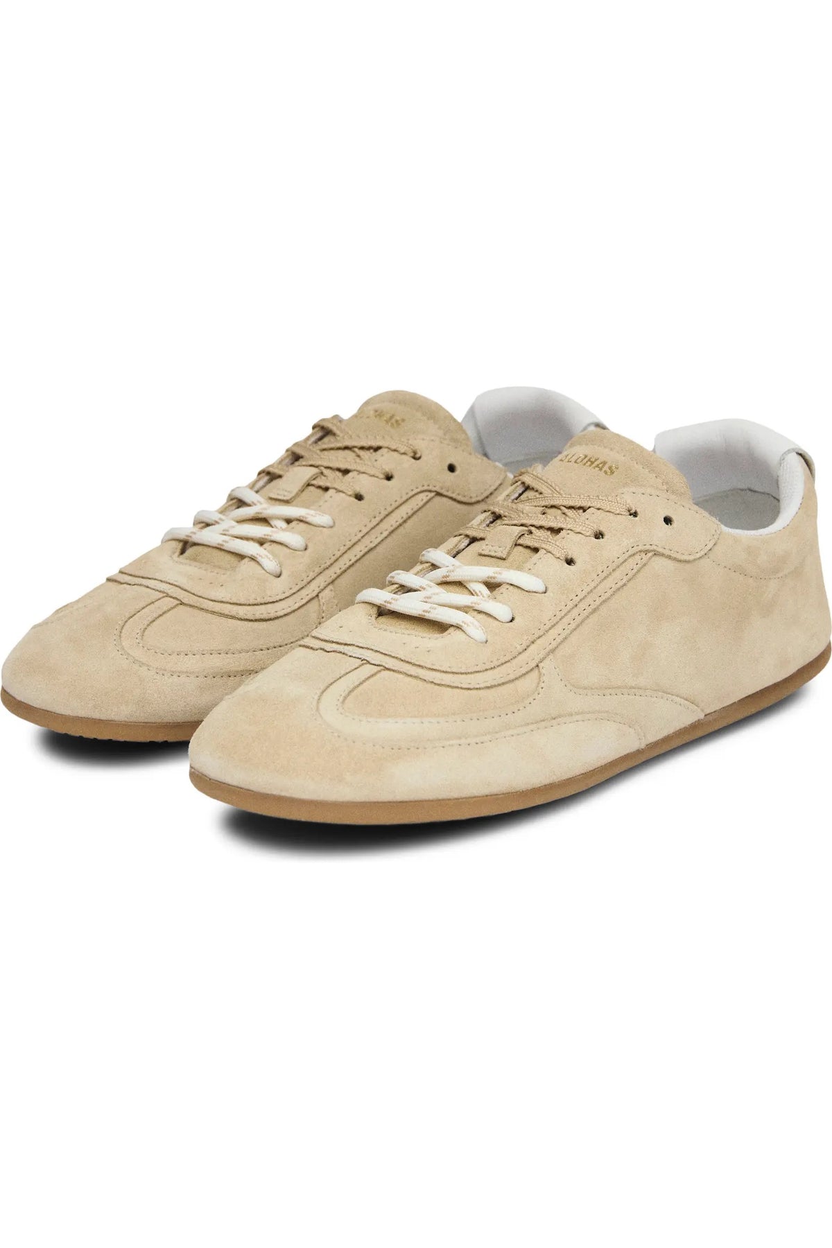 Alohas - Women - Beige Tb.24 Low-Profile Suede Leather Sneakers