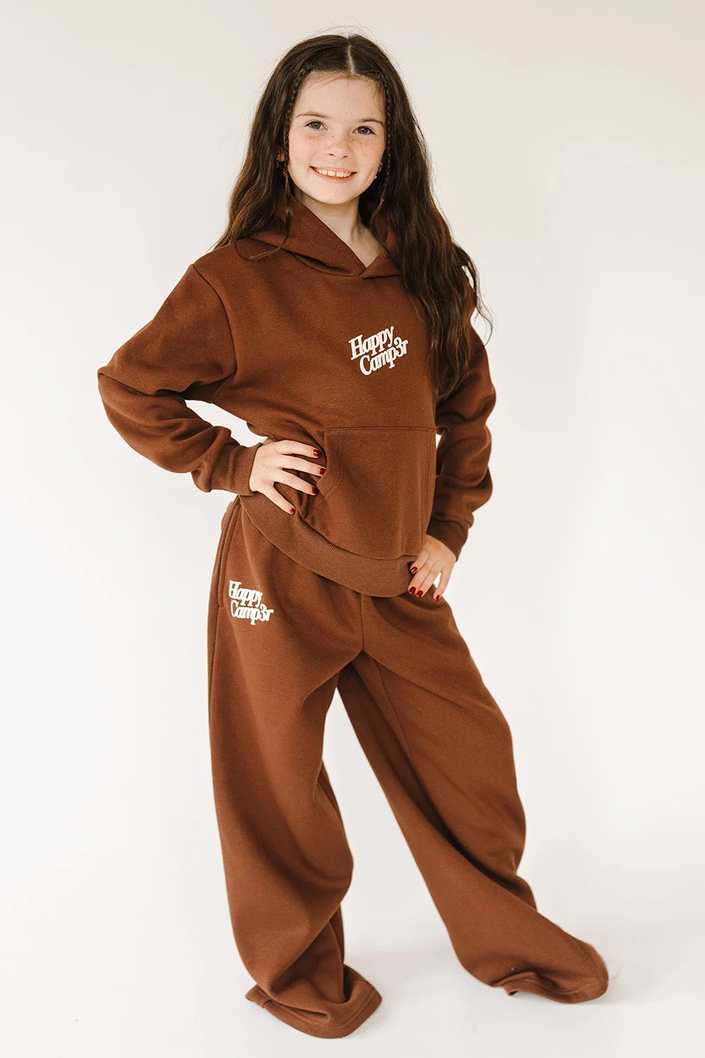 Happy Camp3r - Tween - Espresso Puff Series Core Hoodie