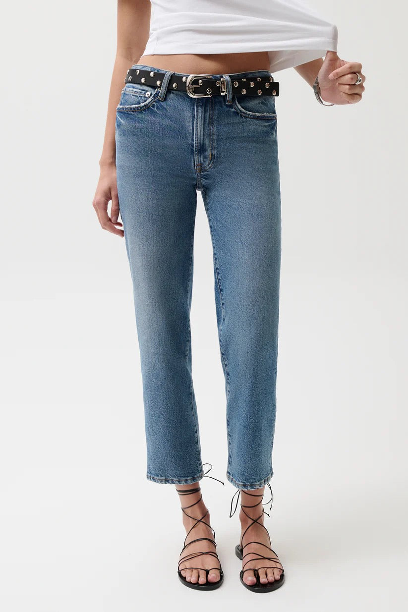 Pistola - Women - River Aleks Mid Rise Straight Cropped Jean